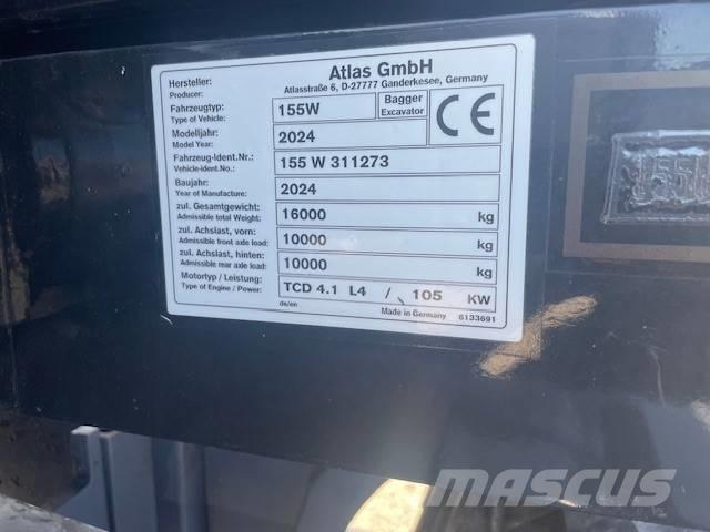 Atlas 155 W Ratasekskavaatorid