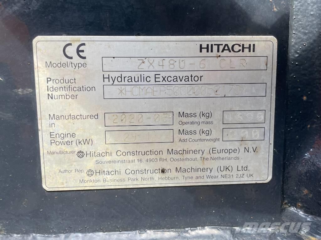 Hitachi ZX 48 U-6 Miniekskavaatorid < 7 t