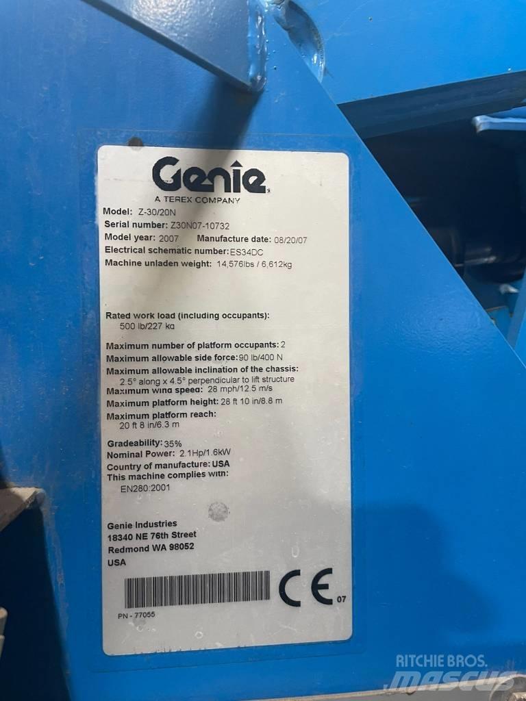 Genie Z 30/20 N RJ Iseliikuvad poomtõstukid