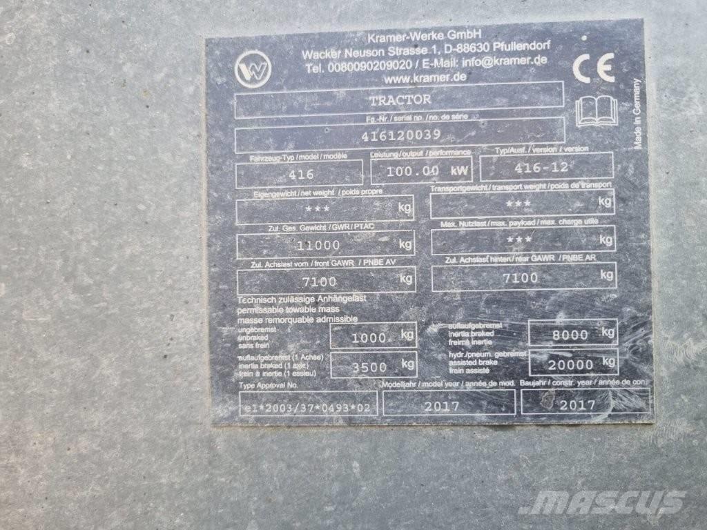 Kramer KT 447 Teleskooplaadurid