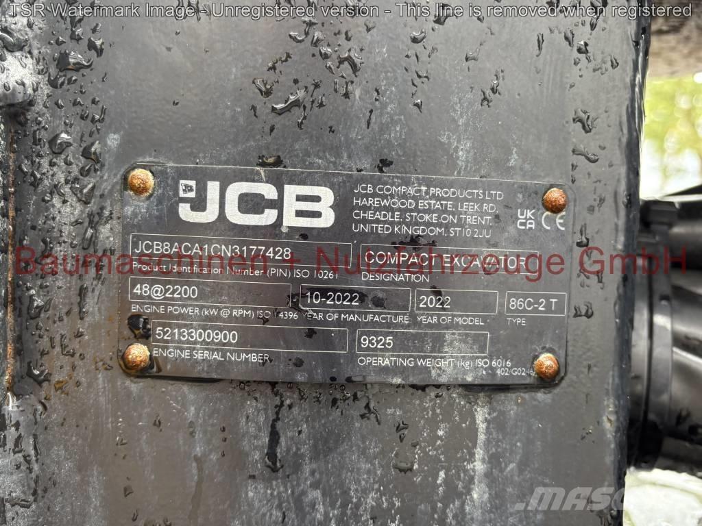 JCB 86C-2 TAB -Demo- Väikeekskavaatorid 7t-12t