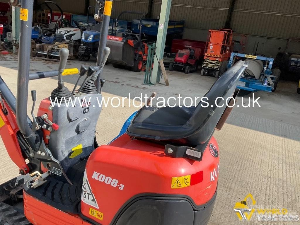 Kubota K 008-3 Miniekskavaatorid < 7 t