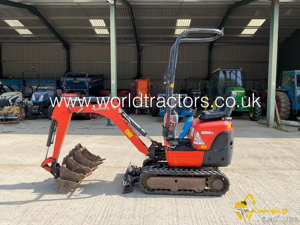Kubota K 008-3 Miniekskavaatorid < 7 t