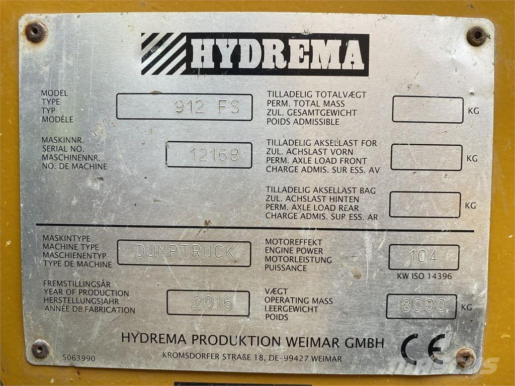 Hydrema 912 Väikekallurid
