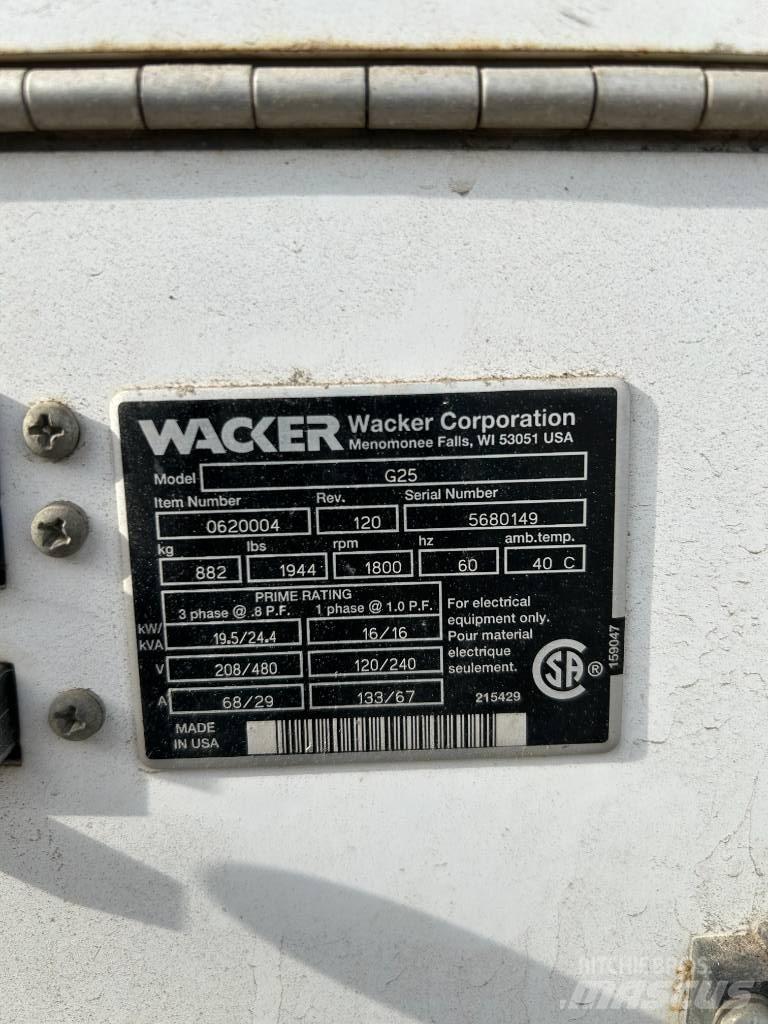 Wacker Neuson G 25 Diiselgeneraatorid