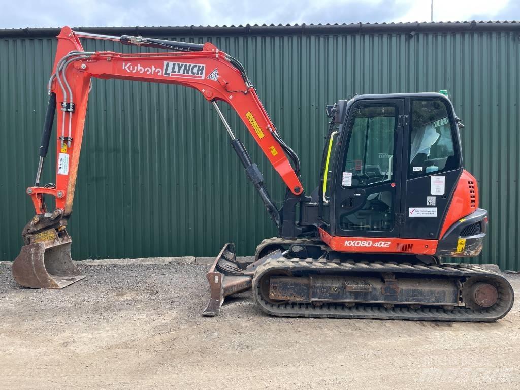 Kubota KX 080-4 Väikeekskavaatorid 7t-12t