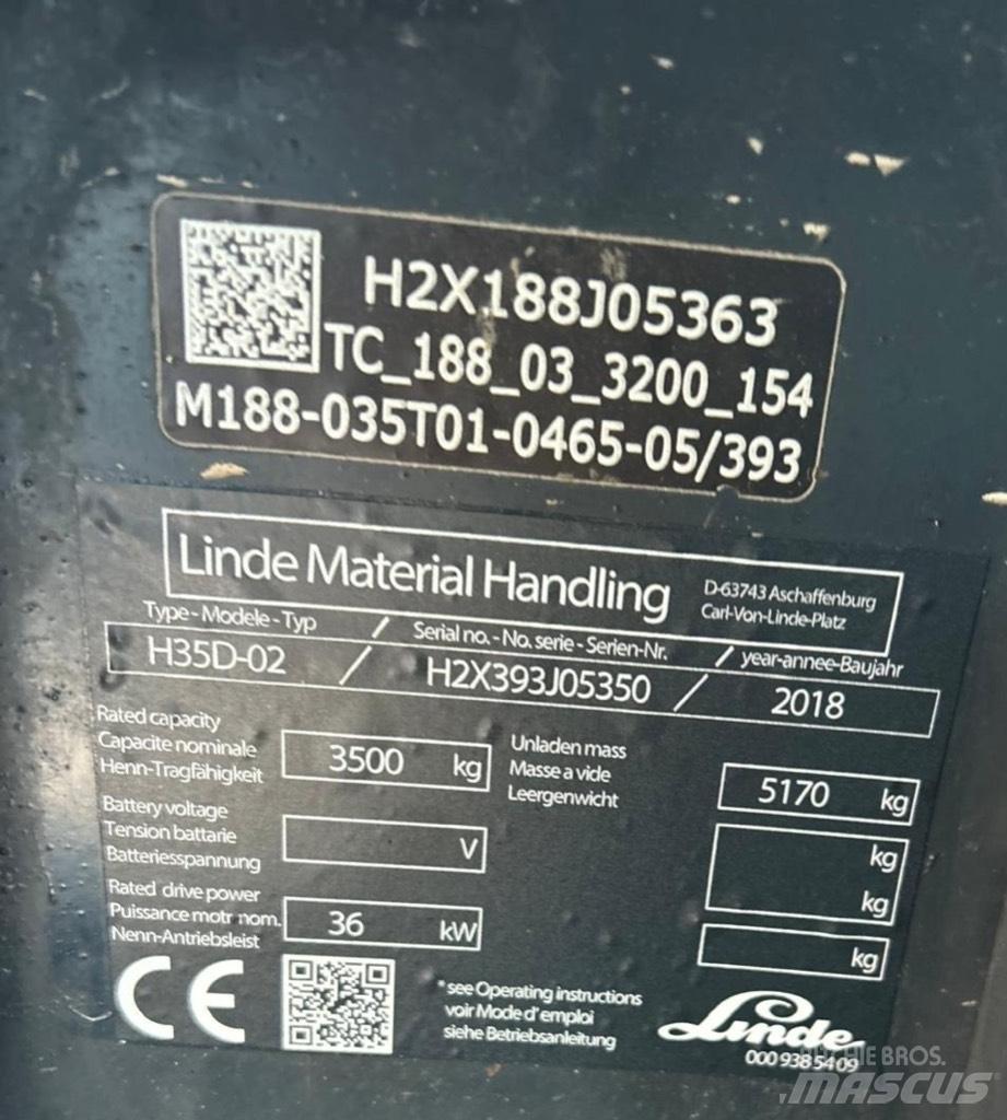 Linde H35D-02 EVO Diiseltõstukid