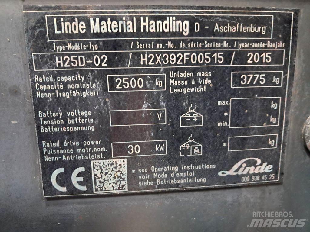 Linde H25D-02 Diiseltõstukid
