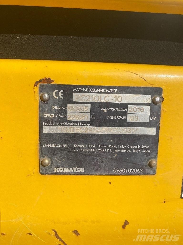 Komatsu PC 210 LC-10 Roomikekskavaatorid