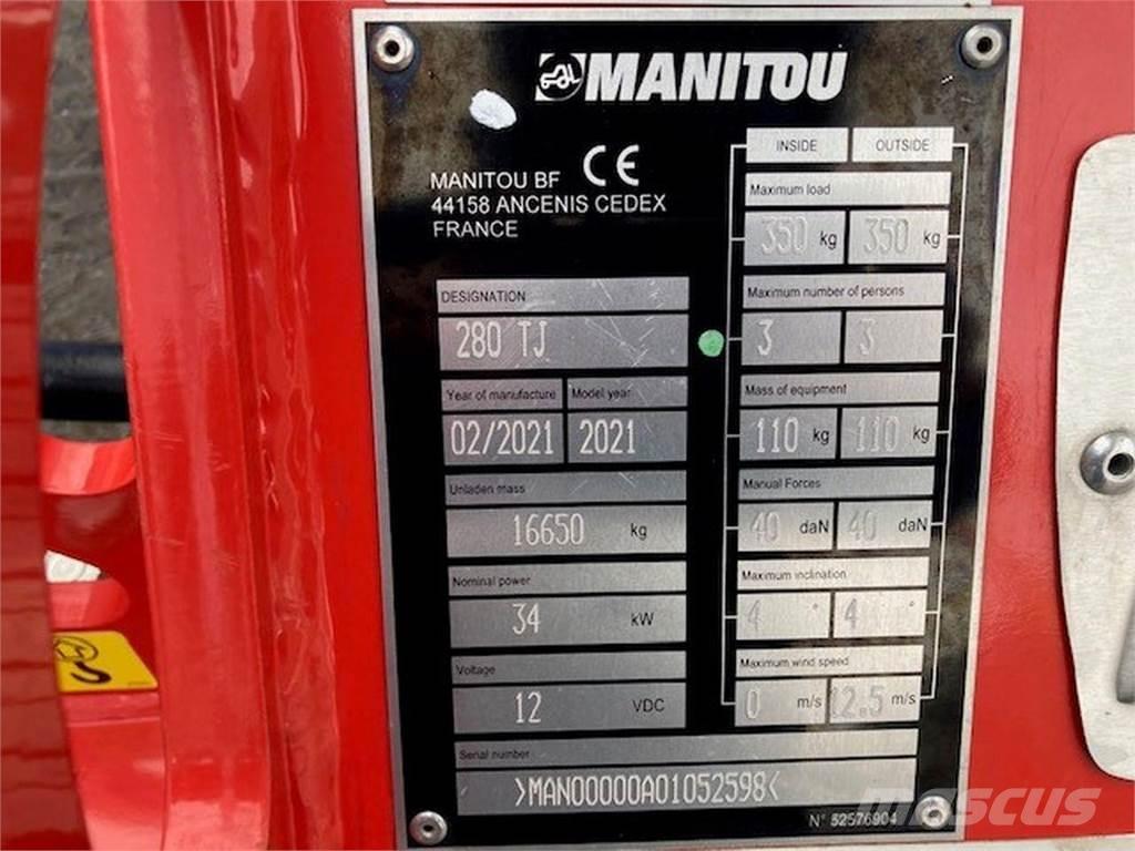 Manitou 280TJ Iseliikuvad poomtõstukid