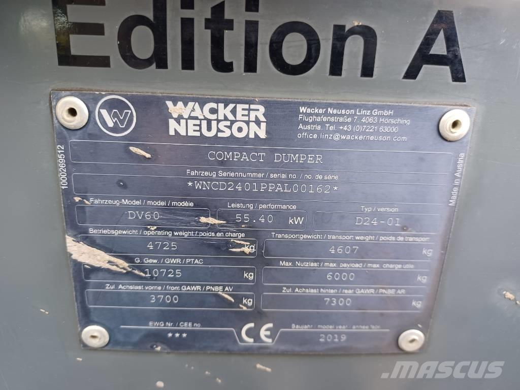 Wacker Neuson DV 60 Väikekallurid