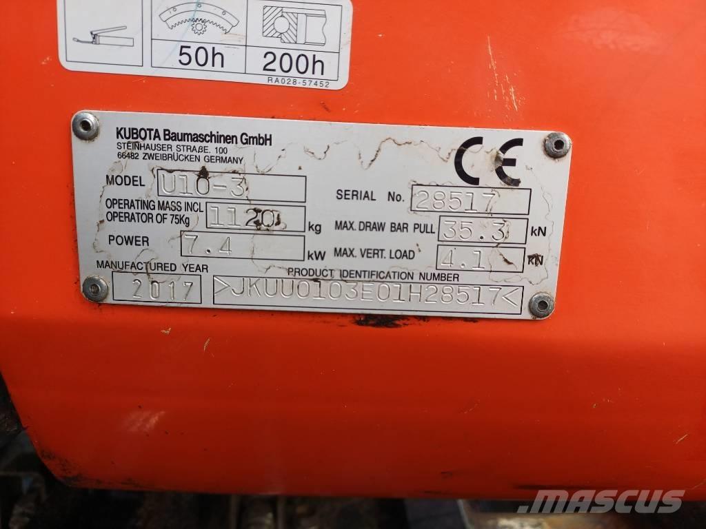 Kubota U 10-3 G Miniekskavaatorid < 7 t