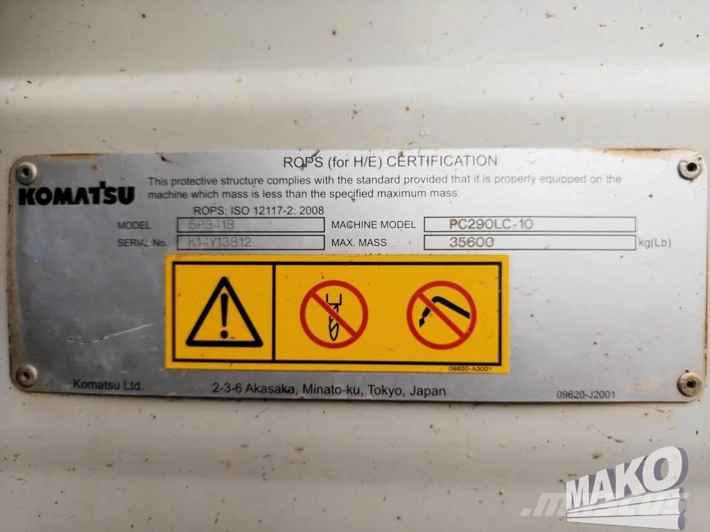 Komatsu PC 290 LC-10 Roomikekskavaatorid