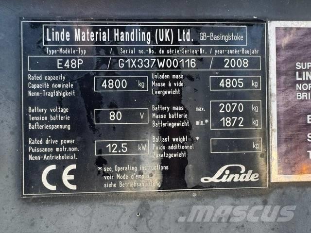 Linde E48P Elektritõstukid