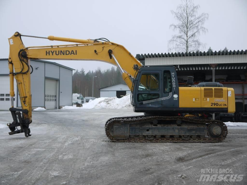 Hyundai R 290 LC-7A Roomikekskavaatorid
