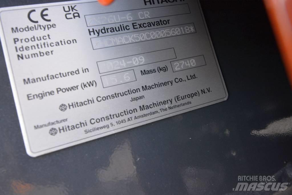 Hitachi ZX 26 U-6 Miniekskavaatorid < 7 t