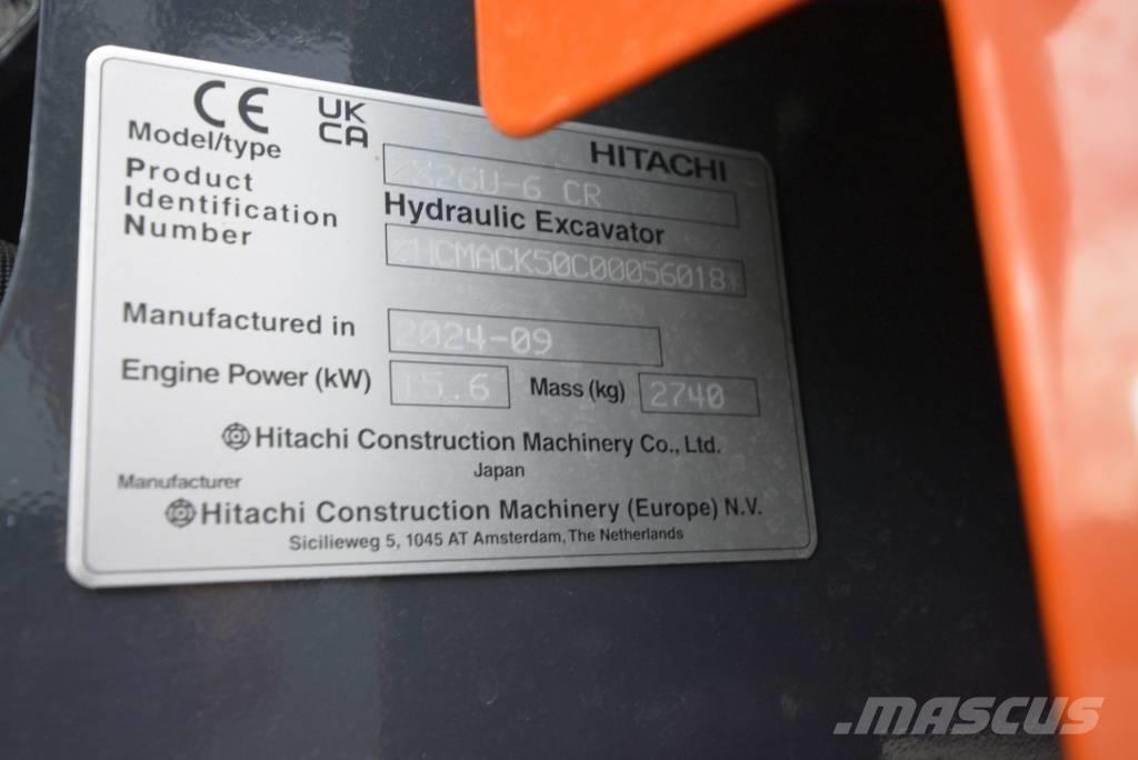 Hitachi ZX 26 U-6 Miniekskavaatorid < 7 t
