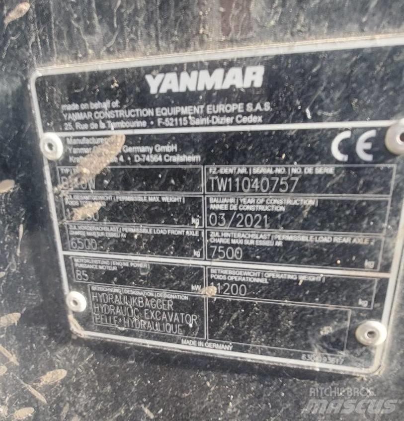Yanmar B 110 W Ratasekskavaatorid
