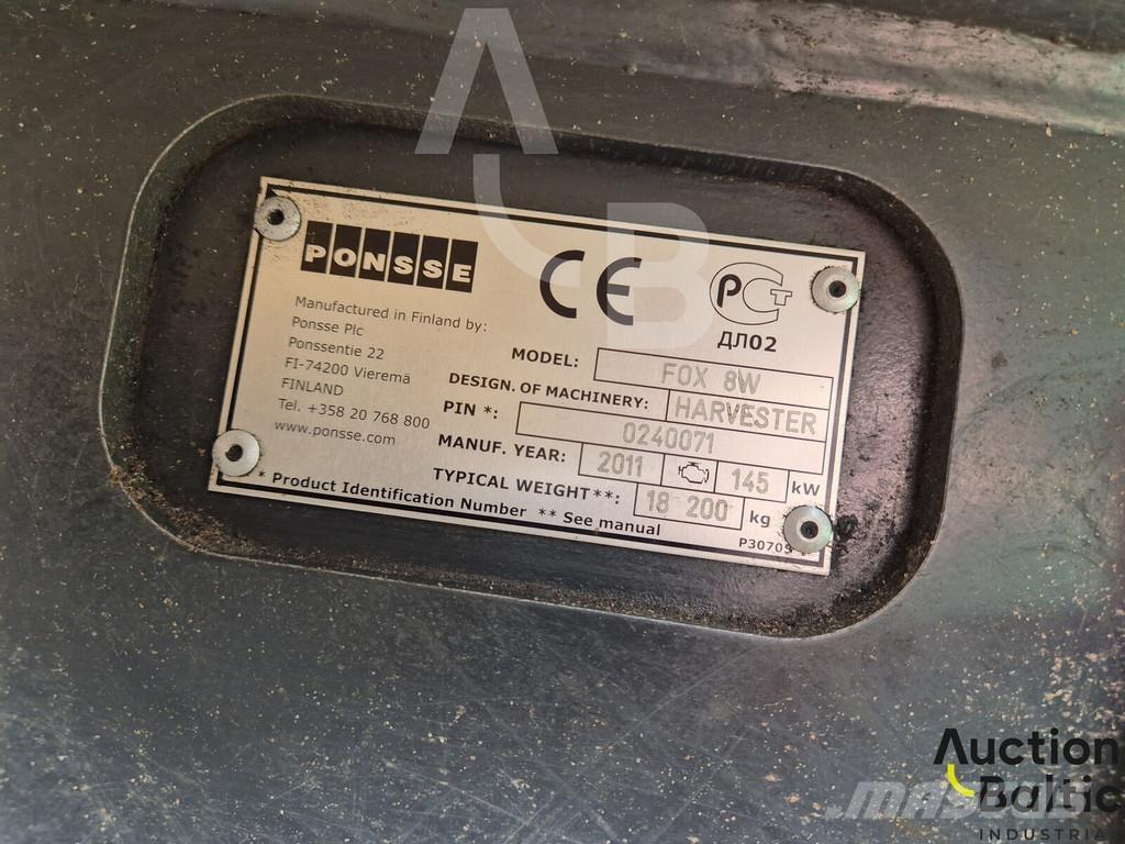 Ponsse Fox 8W Harvesterid