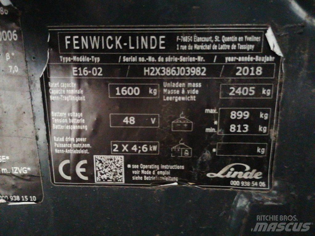 Linde E16-02 Elektritõstukid