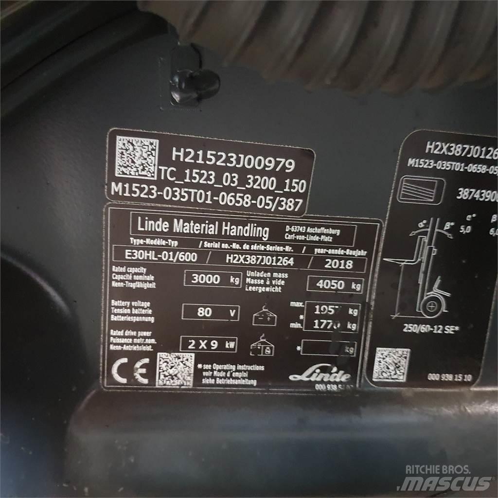 Linde E30/600HL Elektritõstukid