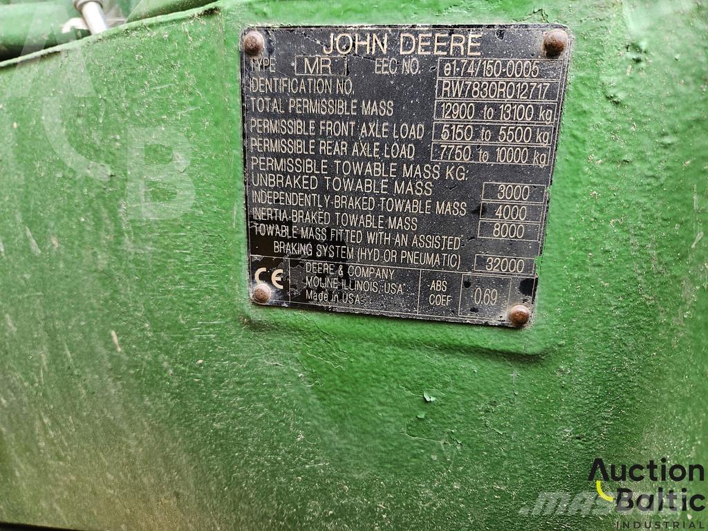 John Deere 7830 Traktorid