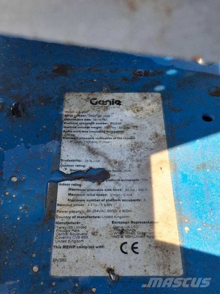 Genie GS4047 Käärtõstukid