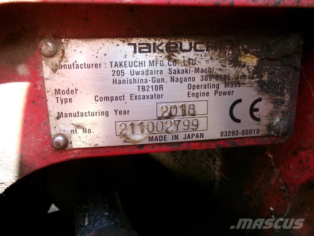 Takeuchi TB 210 R Miniekskavaatorid < 7 t