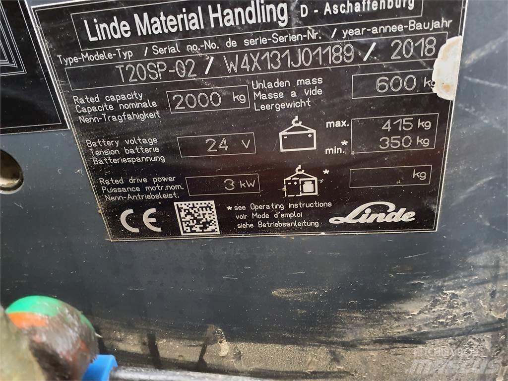 Linde T20SP kurz Elektriline alusesiirdaja