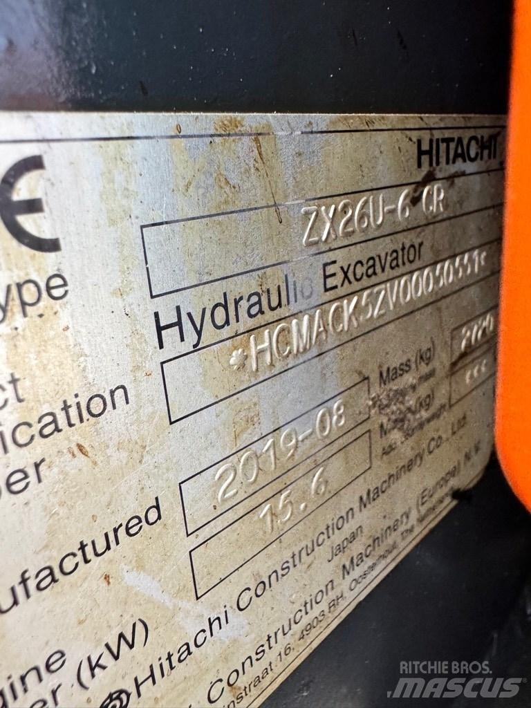 Hitachi 26U-6 CR Miniekskavaatorid < 7 t