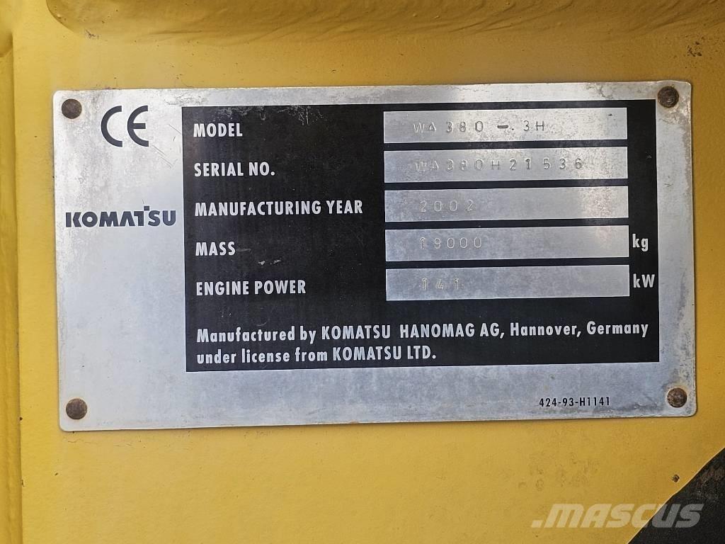 Komatsu WA 380-3H Rataslaadurid