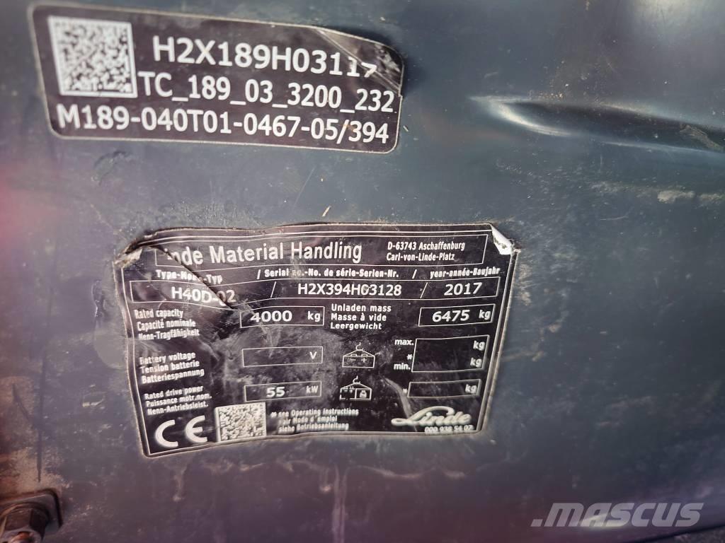 Linde H 40 D Diiseltõstukid