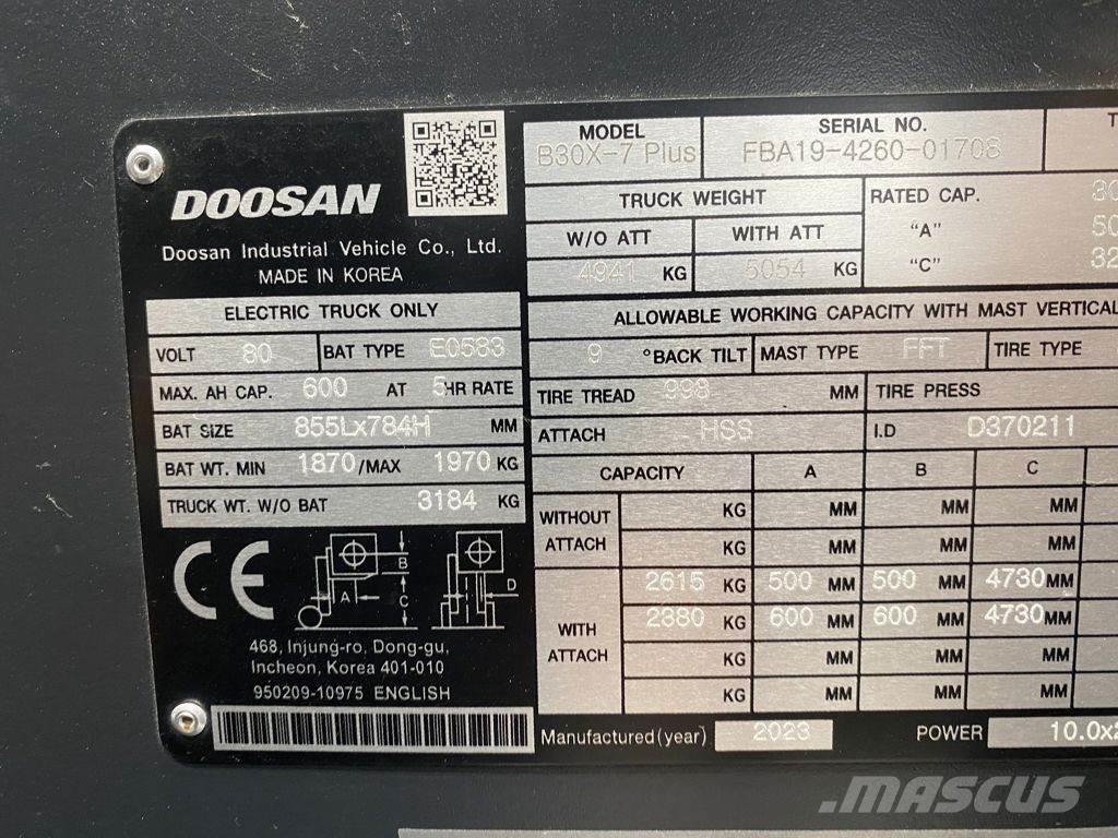 Doosan B30X-7 Elektritõstukid