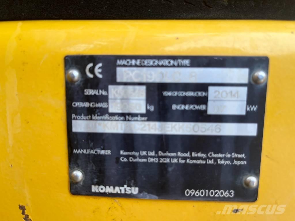 Komatsu PC 190 LC-8 Roomikekskavaatorid