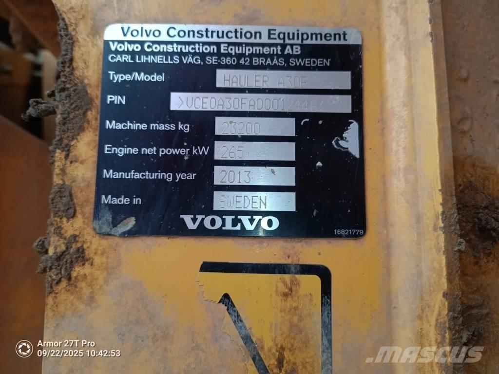 Volvo A 30 F Liigendraamiga pinnaseveokid
