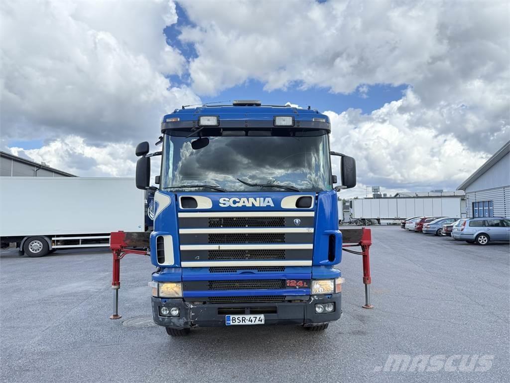 Scania R124 6X2 Kraanaga veokid
