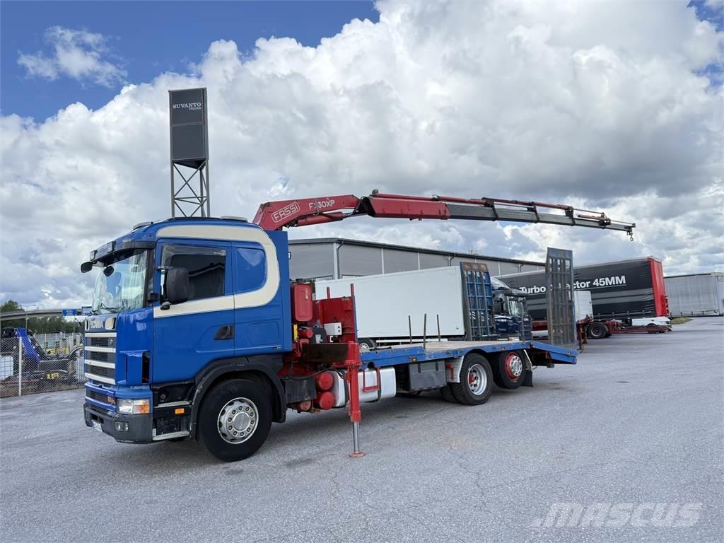Scania R124 6X2 Kraanaga veokid