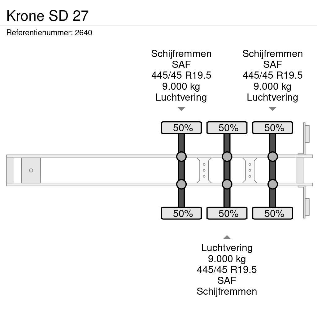 Krone SD 27 Tentpoolhaagised