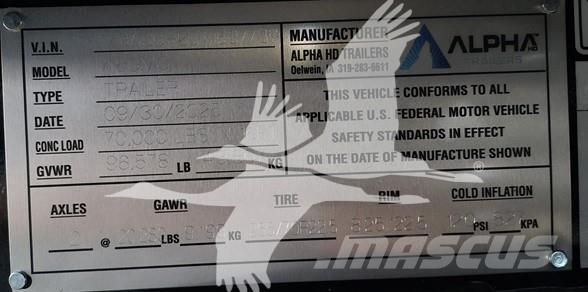  ALPHA HD A80MG Raskeveo poolhaagised