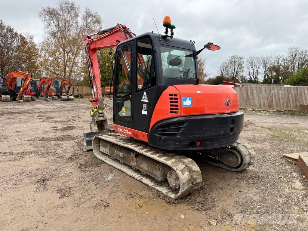 Kubota KX 080-4 Väikeekskavaatorid 7t-12t
