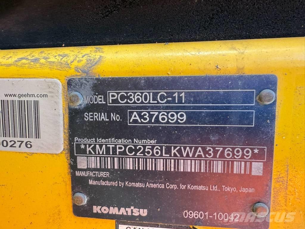 Komatsu PC360LC-11 Roomikekskavaatorid