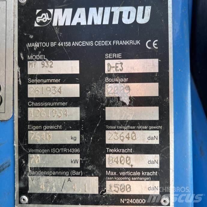 Manitou MT 932 Teleskooplaadurid