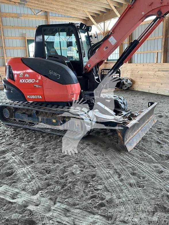 Kubota KX080-4 Roomikekskavaatorid
