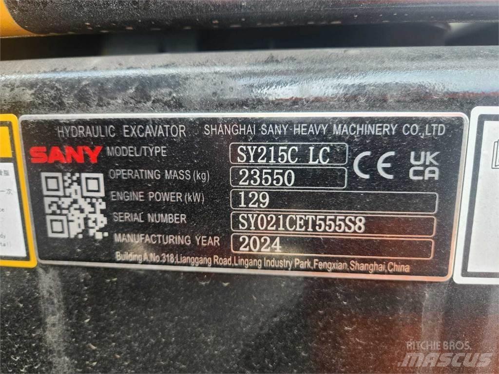 Sany SY215C Roomikekskavaatorid