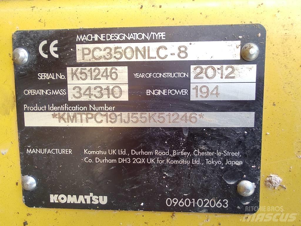 Komatsu PC 350 NLC-8 Roomikekskavaatorid