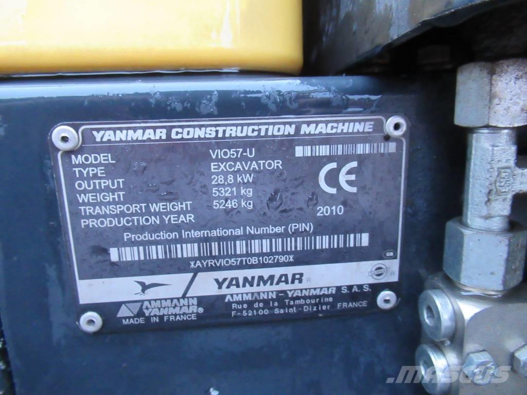 Yanmar Vio 57-U Miniekskavaatorid < 7 t
