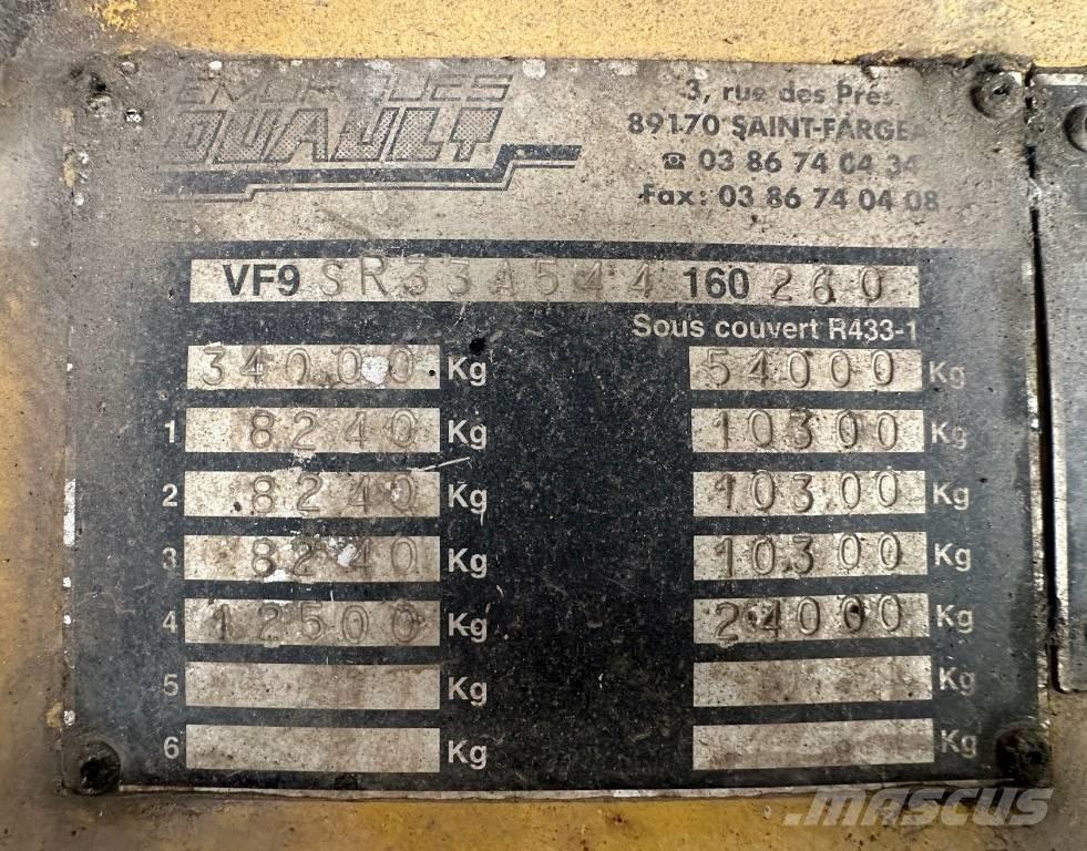 Louault SR33A Autoveo poolhaagised