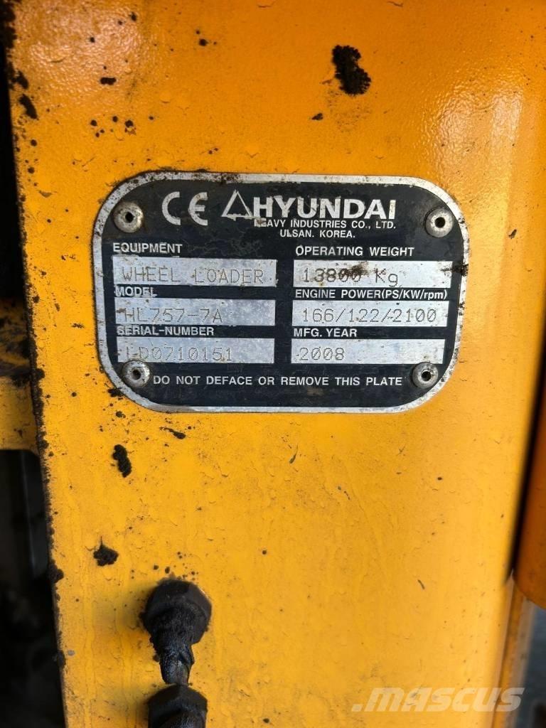 Hyundai HL 757-7 A Rataslaadurid