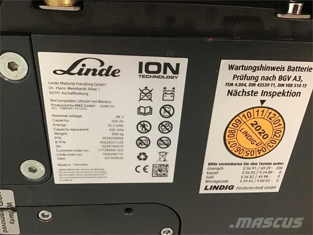 Linde E16 ION Elektritõstukid