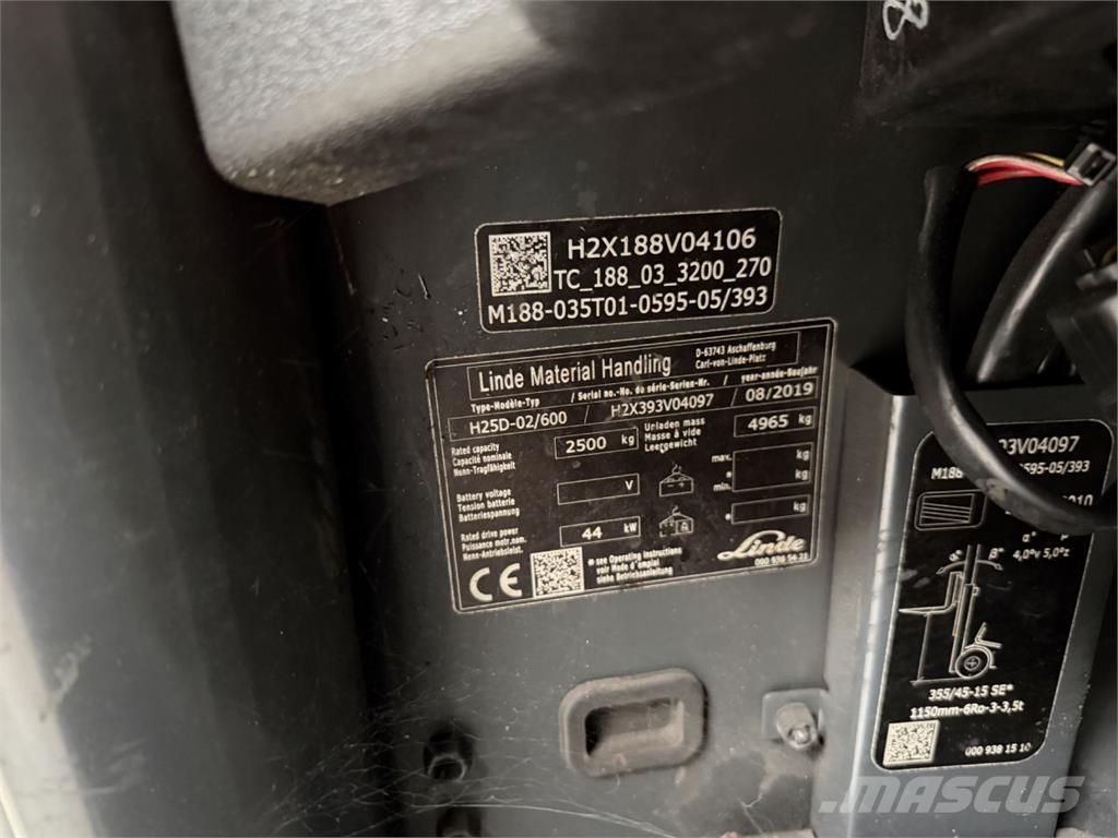 Linde H25D-02/600 Diiseltõstukid